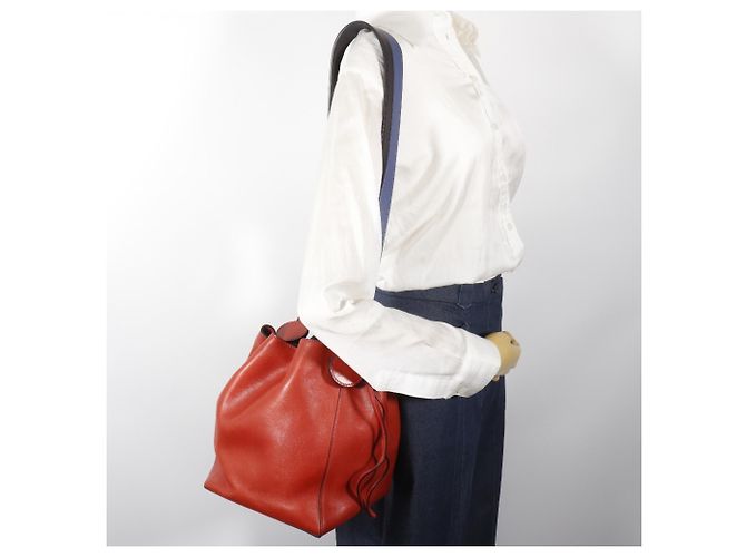 Hermès Hermes Ricol 17 Schultertasche Rot - Ansicht 11