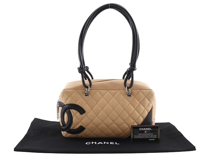 Borsa a tracolla Chanel Cambon Ligne Beige - vista 19