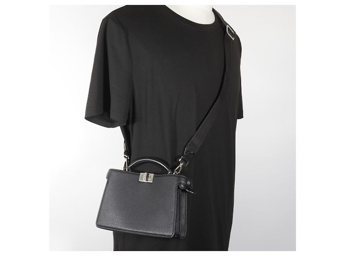 Fendi Peekaboo ISeeU Handtasche Schwarz - Ansicht 14