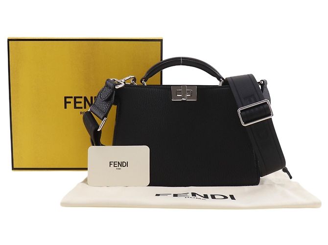 Fendi Peekaboo ISeeU Handtasche Schwarz - Ansicht 15