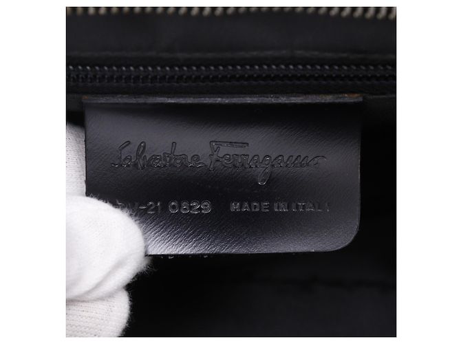 Borsa Tote Salvatore Ferragamo Gancini Nero - vista 16