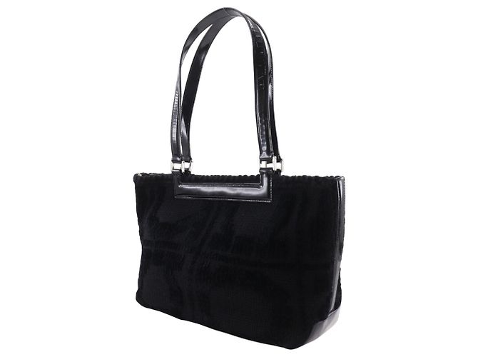 Borsa Tote Salvatore Ferragamo Gancini Nero - vista 2