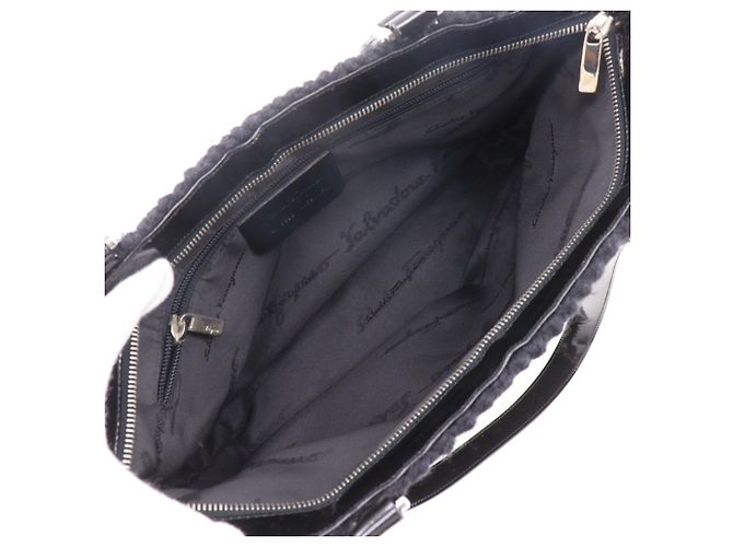 Borsa Tote Salvatore Ferragamo Gancini Nero - vista 6