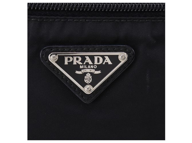 Borsa a tracolla Prada in nylon nero - vista 18