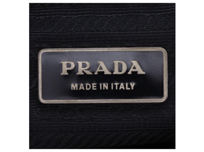 Borsa a tracolla Prada in nylon nero - vista 19