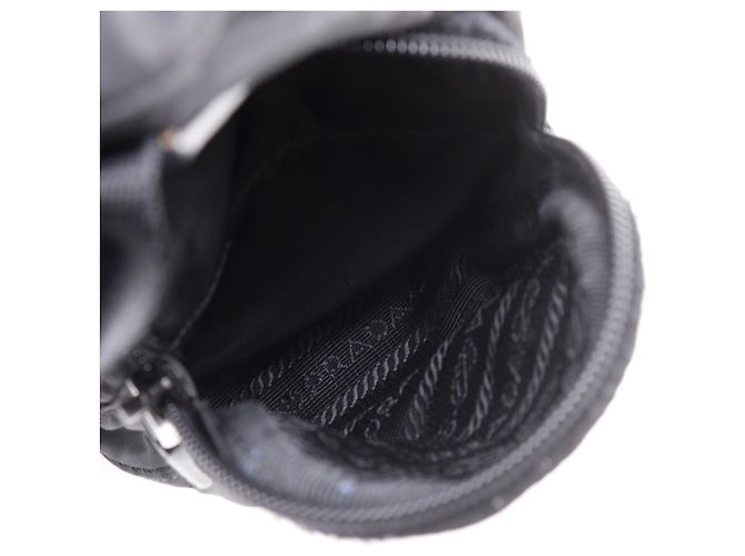 Borsa a tracolla Prada in nylon nero - vista 8
