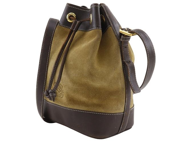 Bolso de hombro Loewe Anagram Beige - vista 2