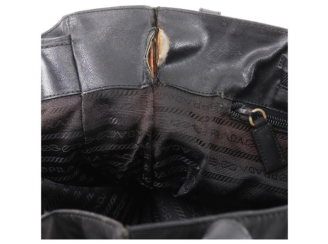 Tote Sac cabas Prada en nylon noir - vue 10