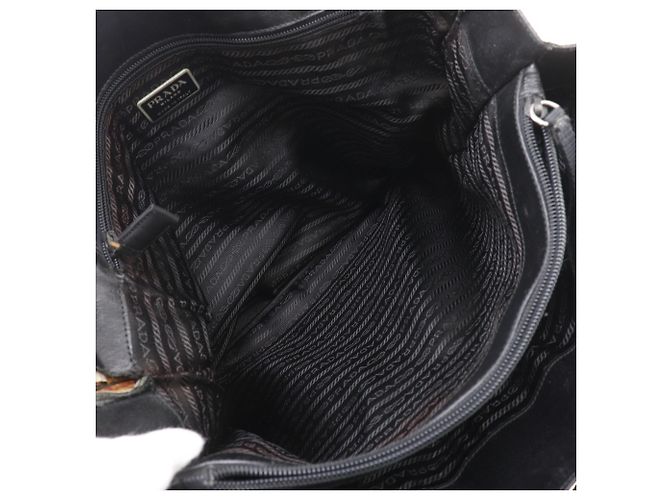 Tote Sac cabas Prada en nylon noir - vue 7