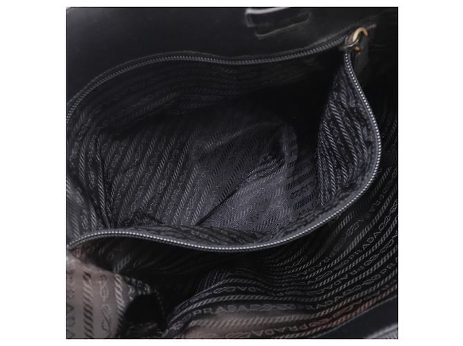 Tote Sac cabas Prada en nylon noir - vue 8