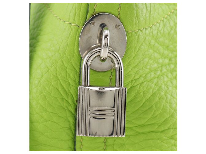 Hermès Bolso Hermes Bolide 35 Verde Amarillo - vista 16