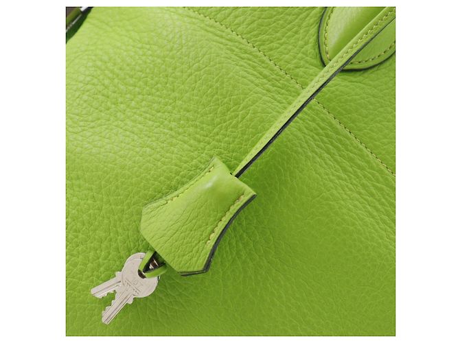Hermès Bolso Hermes Bolide 35 Verde Amarillo - vista 17