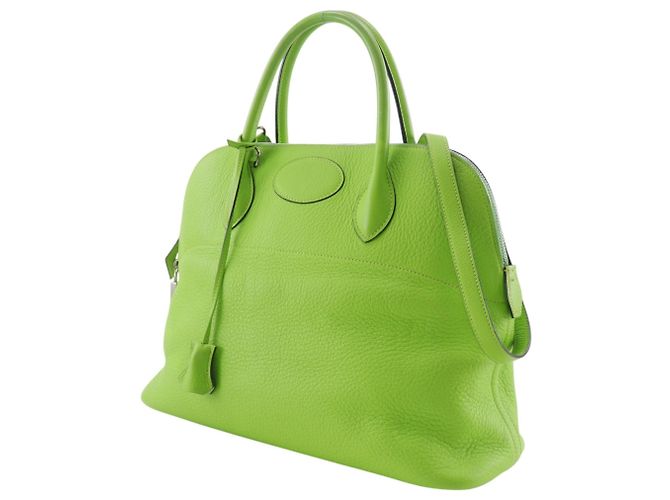 Hermès Bolso Hermes Bolide 35 Verde Amarillo - vista 2