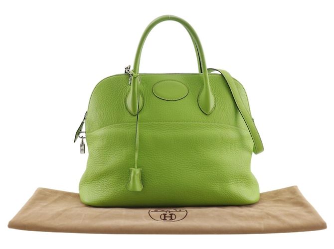 Hermès Bolso Hermes Bolide 35 Verde Amarillo - vista 20