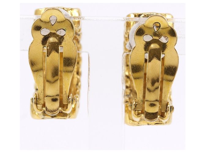 Orecchini a clip Chanel Coco Mark D'oro - vista 3