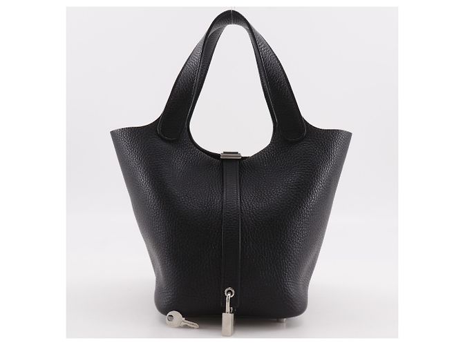 Hermès Sac à main Hermes Picotin Lock 18 PM Noir - vue 12