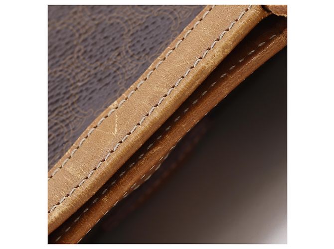 Céline Sac cabas vintage Celine Macadam Marron - vue 8