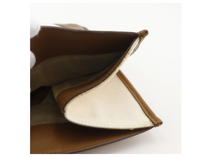 Borsa Tote Anya Hindmarch in tela e pelle Marrone Bianco - vista 10