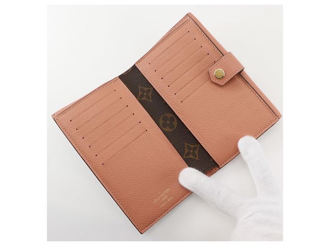 Louis Vuitton Portefeuille Pallas Compact Bi-fold Wallet Braun Pink Monogramm - Ansicht 5