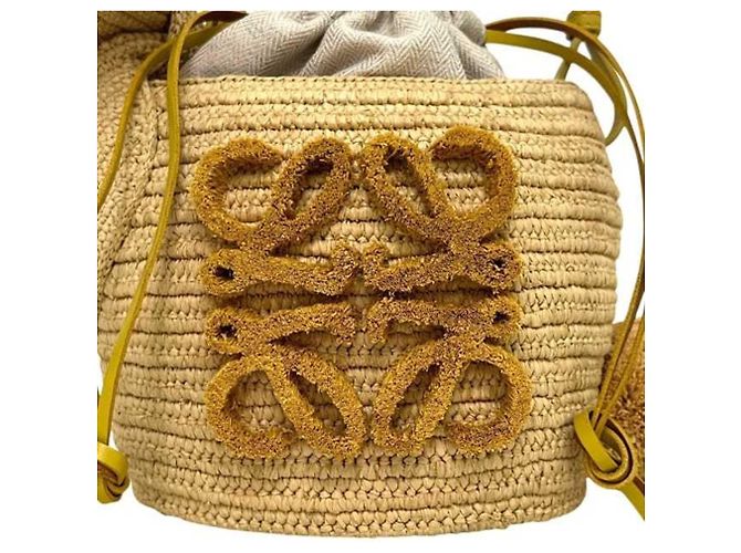 Bolso de hombro bucket Bunny Loewe Beige - vista 7