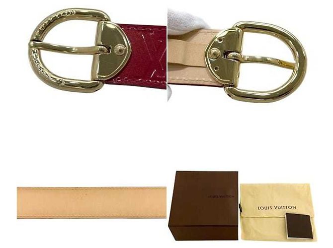 Louis Vuitton Monogram Vernis Belt Red - view 4