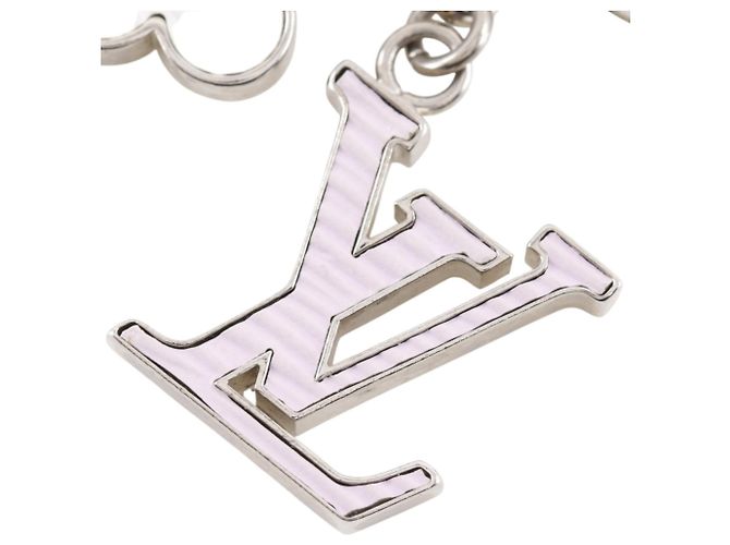 Louis Vuitton Fleur de Epi BB Keychain Bag Charm Argento - vista 3