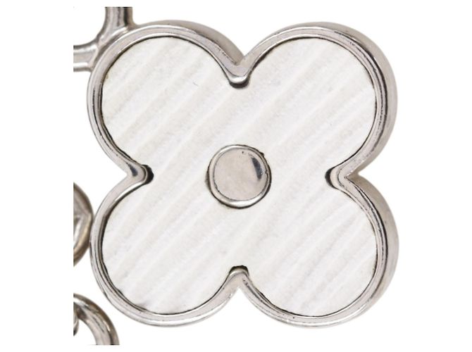 Louis Vuitton Fleur de Epi BB Keychain Bag Charm Argento - vista 4