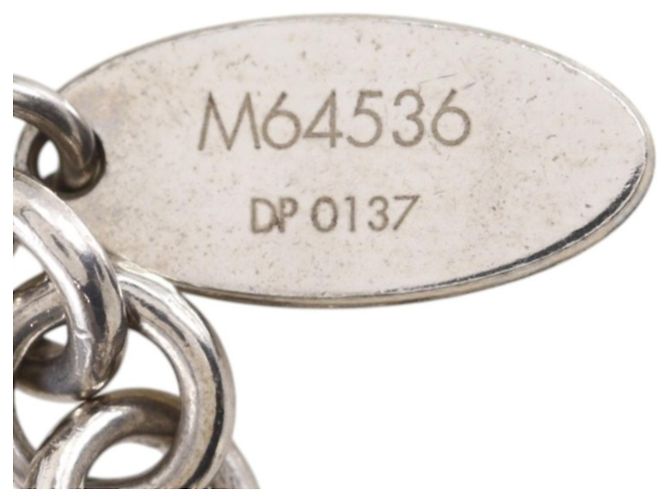 Louis Vuitton Fleur de Epi BB Keychain Bag Charm Argento - vista 8