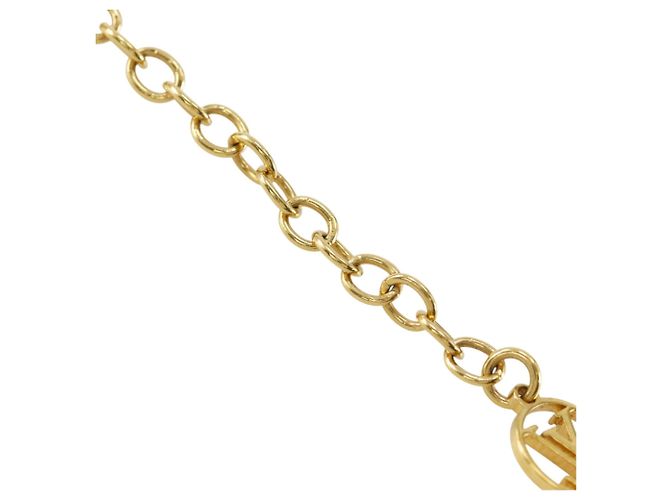 Collier Louis Vuitton Essential V Doré - vue 6