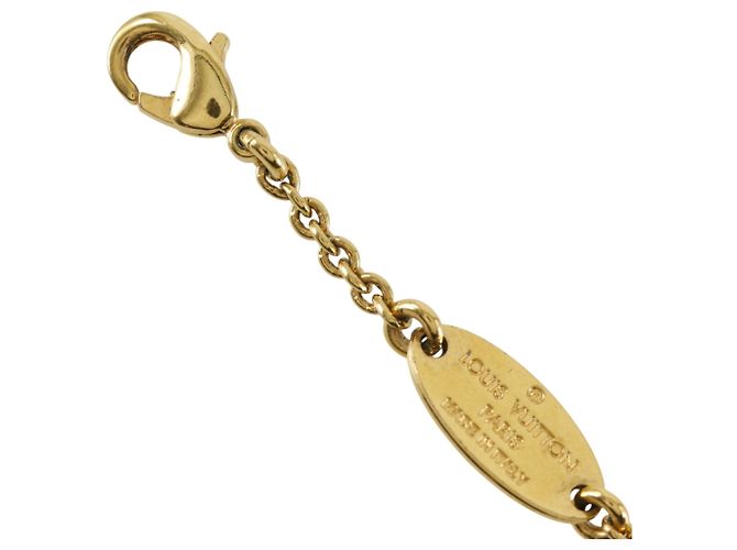 Collier Louis Vuitton Essential V Doré - vue 8
