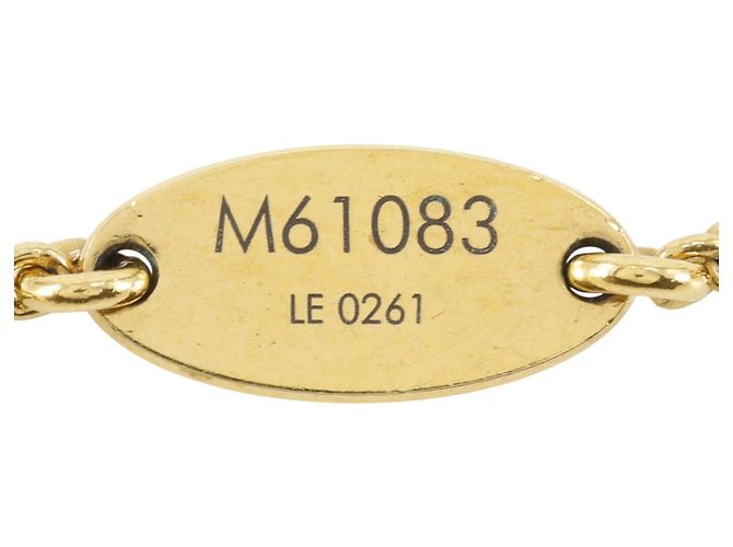 Collier Louis Vuitton Essential V Doré - vue 9