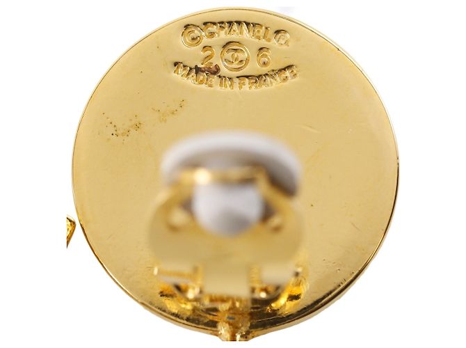 Brincos de clip Chanel Coco Mark Dourado - vista 11