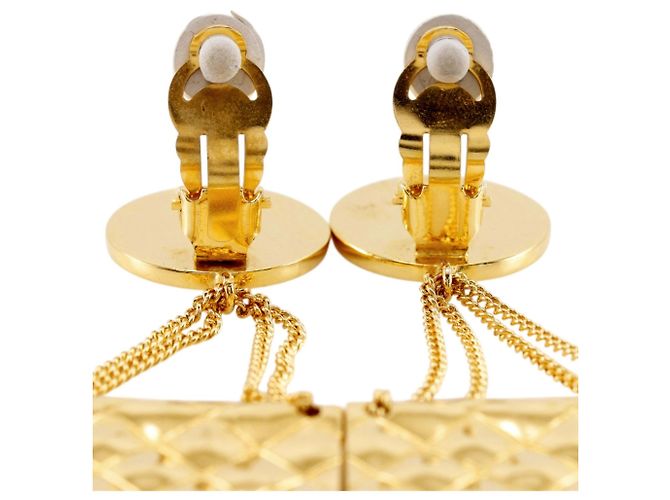 Brincos de clip Chanel Coco Mark Dourado - vista 4
