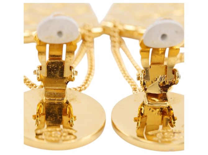 Brincos de clip Chanel Coco Mark Dourado - vista 5