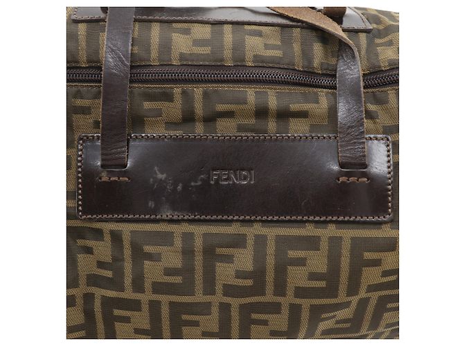 Borsa Boston Fendi Zucca Marrone - vista 12