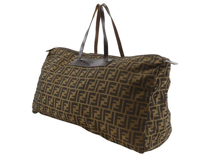 Borsa Boston Fendi Zucca Marrone - vista 2