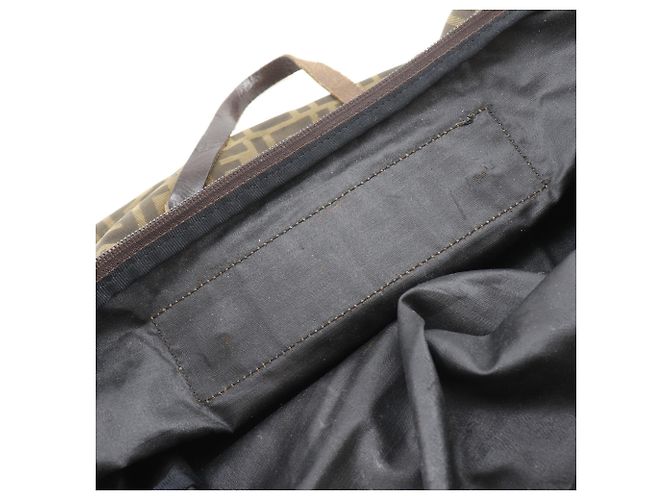Borsa Boston Fendi Zucca Marrone - vista 8