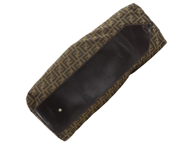 Borsa Boston Fendi Zucca Marrone - vista 9