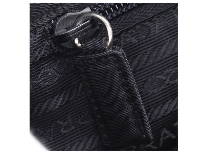 Prada Chain Shoulder Tote Bag Black - view 13