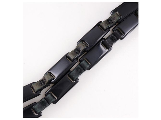 Prada Chain Shoulder Tote Bag Black - view 15