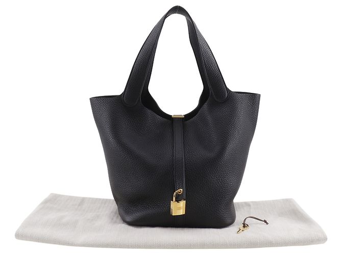 Hermès Sac à main Hermes Picotin Lock 22 MM Noir - vue 12