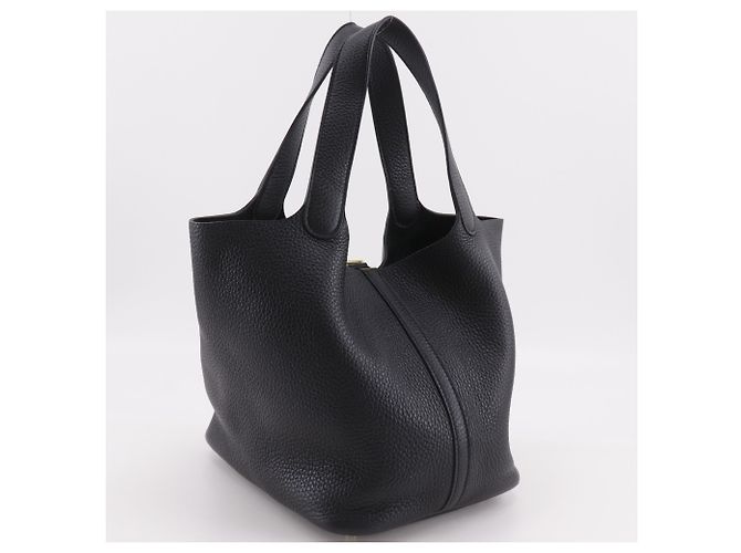 Hermès Sac à main Hermes Picotin Lock 22 MM Noir - vue 3