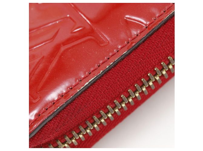 Louis Vuitton Monogram Vernis Zippy Wallet Rot Fuschia - Ansicht 15