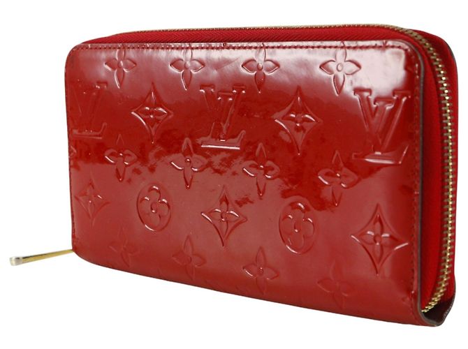 Louis Vuitton Monogram Vernis Zippy Wallet Rot Fuschia - Ansicht 2
