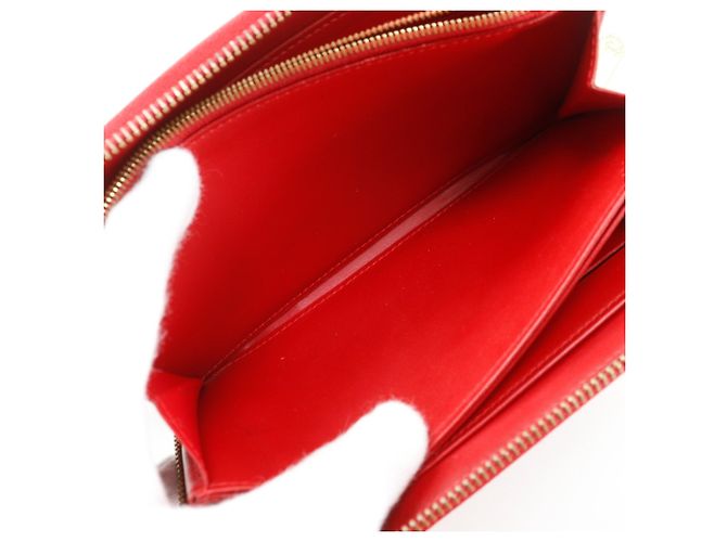 Louis Vuitton Monogram Vernis Zippy Wallet Rot Fuschia - Ansicht 8