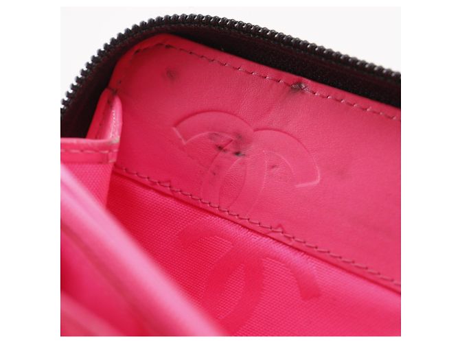 Cartera larga Chanel Cambon Line de piel charol negra Negro - vista 12