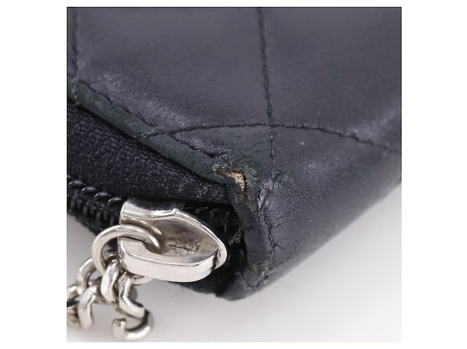 Cartera larga Chanel Cambon Line de piel charol negra Negro - vista 4