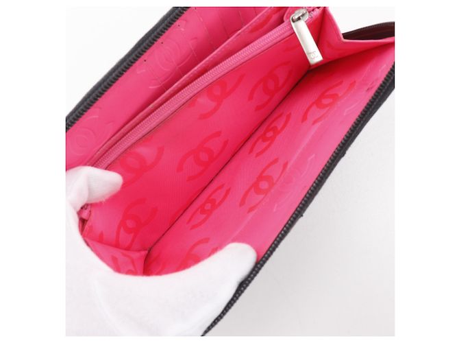 Cartera larga Chanel Cambon Line de piel charol negra Negro - vista 7