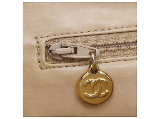 Borsa Tote Chanel Vintage Chevron Blu - vista 16