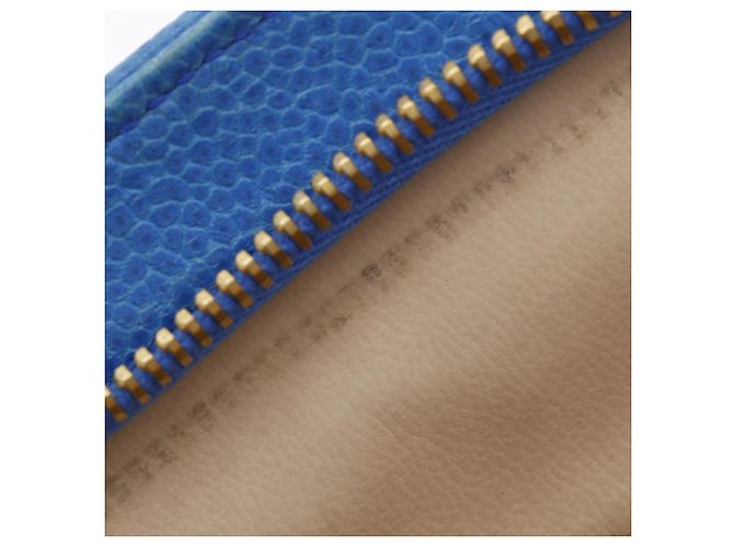 Borsa Tote Chanel Vintage Chevron Blu - vista 9
